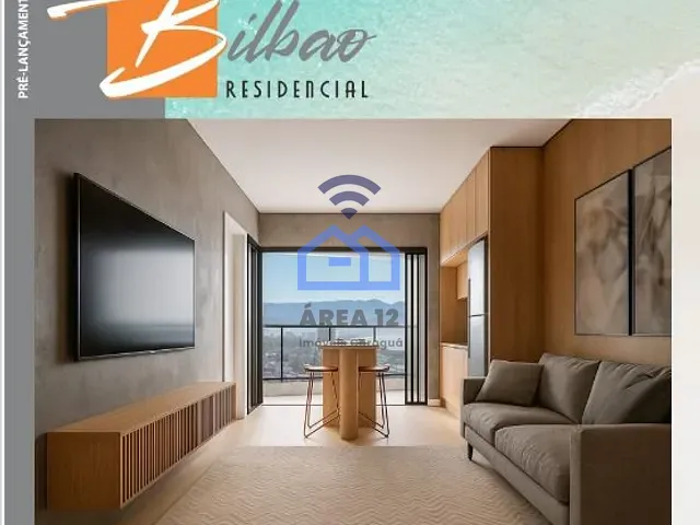 Apartamento 1 quarto e 1 banheiro, à venda, no bairro Jardim Britânia em Caraguatatuba