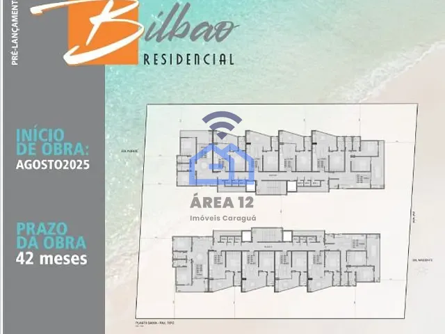 Apartamento 1 quarto e 1 banheiro, à venda, no bairro Jardim Britânia em Caraguatatuba