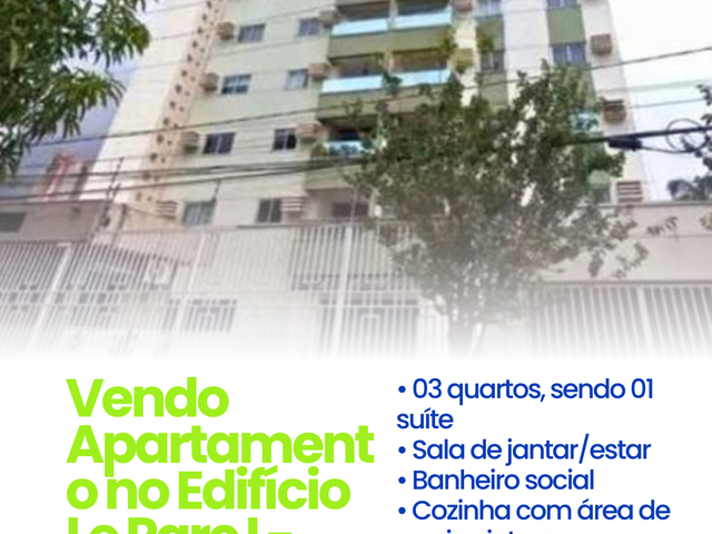Apartamento com 98m² 3 quartos e 2 banheiros, à venda, no bairro Alvorada em Cuiabá