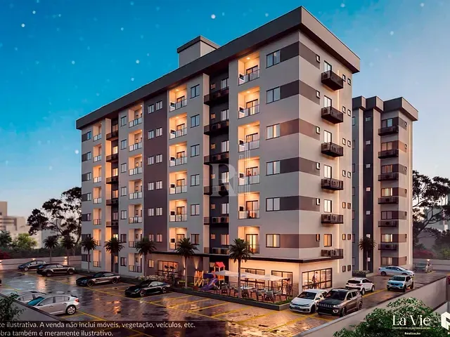 Apartamento 2 quartos e 1 banheiro, à venda, no bairro Universitário em Tijucas