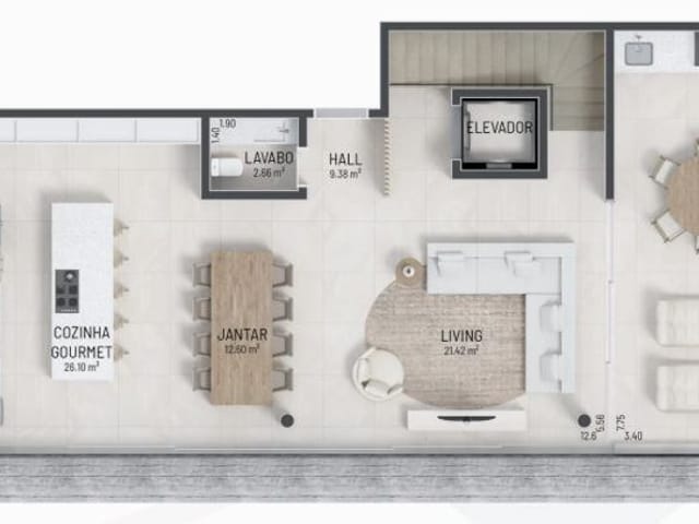 Apartamento 5 quartos e 6 banheiros, à venda, no bairro Praia Central em Guaratuba