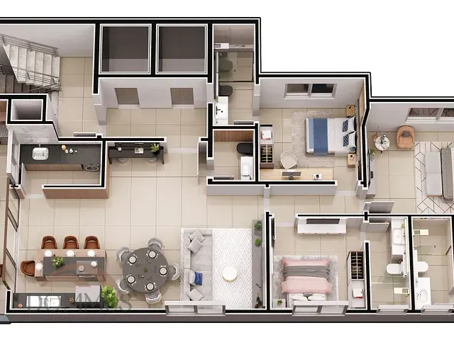 Apartamento com 150m² 3 quartos e 4 banheiros, à venda, no bairro Cidade Nobre em Ipatinga