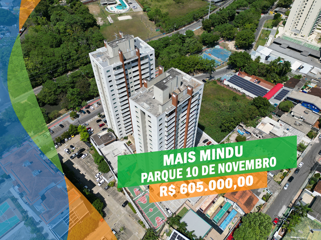Foto do Apartamento - 🌌  Mais Mindu - 3 Quartos (1 Suíte) - Modulado e climatizado - Parque 10 | Apartamentos Manaus Imobiliária
