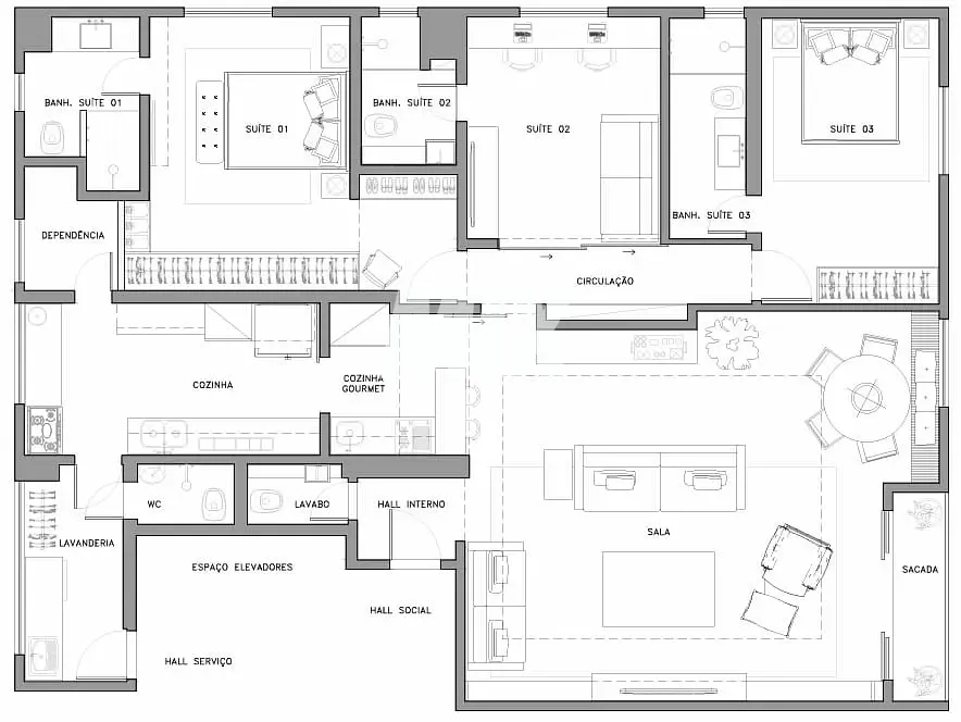 Apartamento, 3 quartos, 156 m² - Foto 29