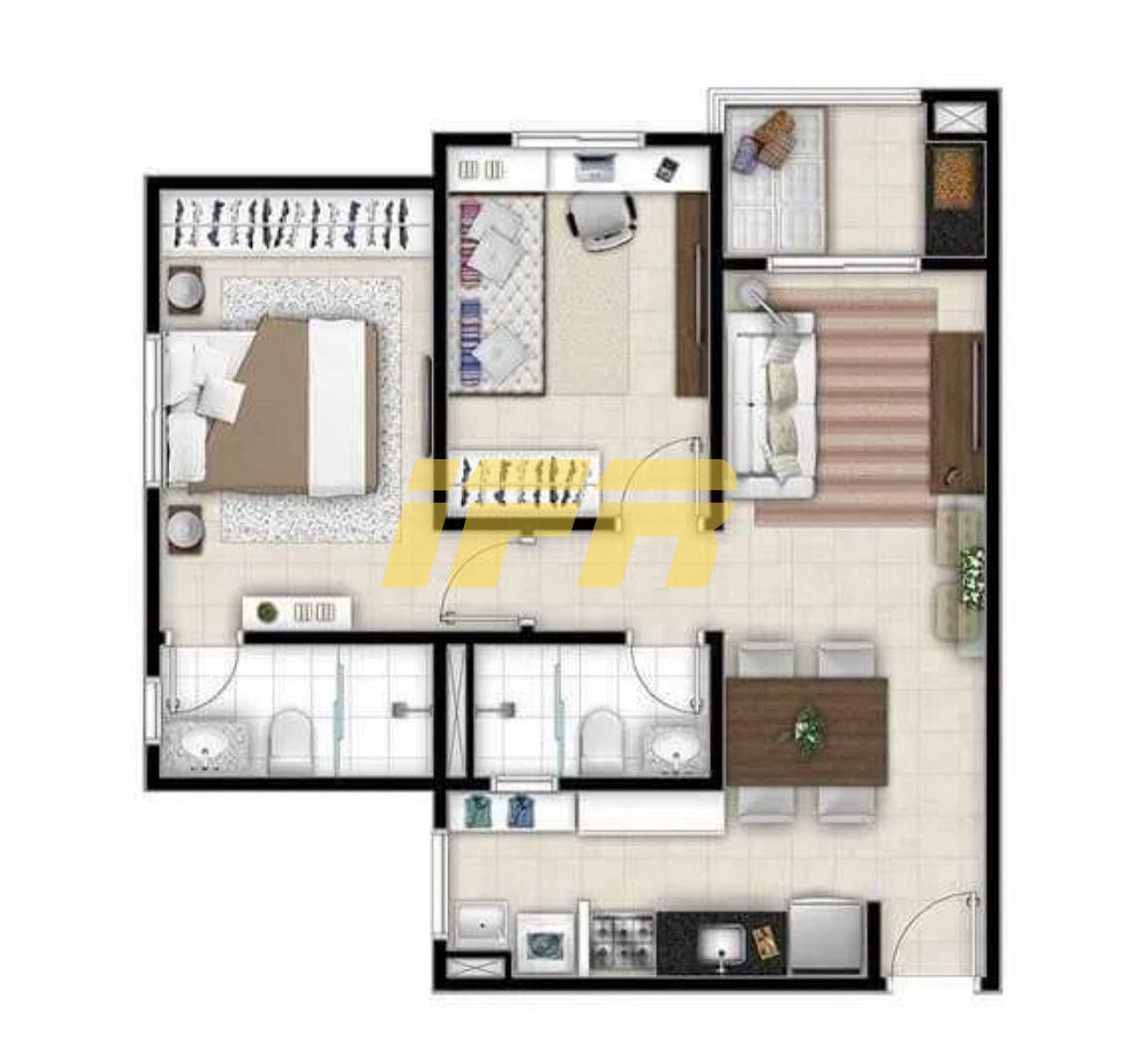 Apartamento, 2 quartos, 57 m² - Foto 15