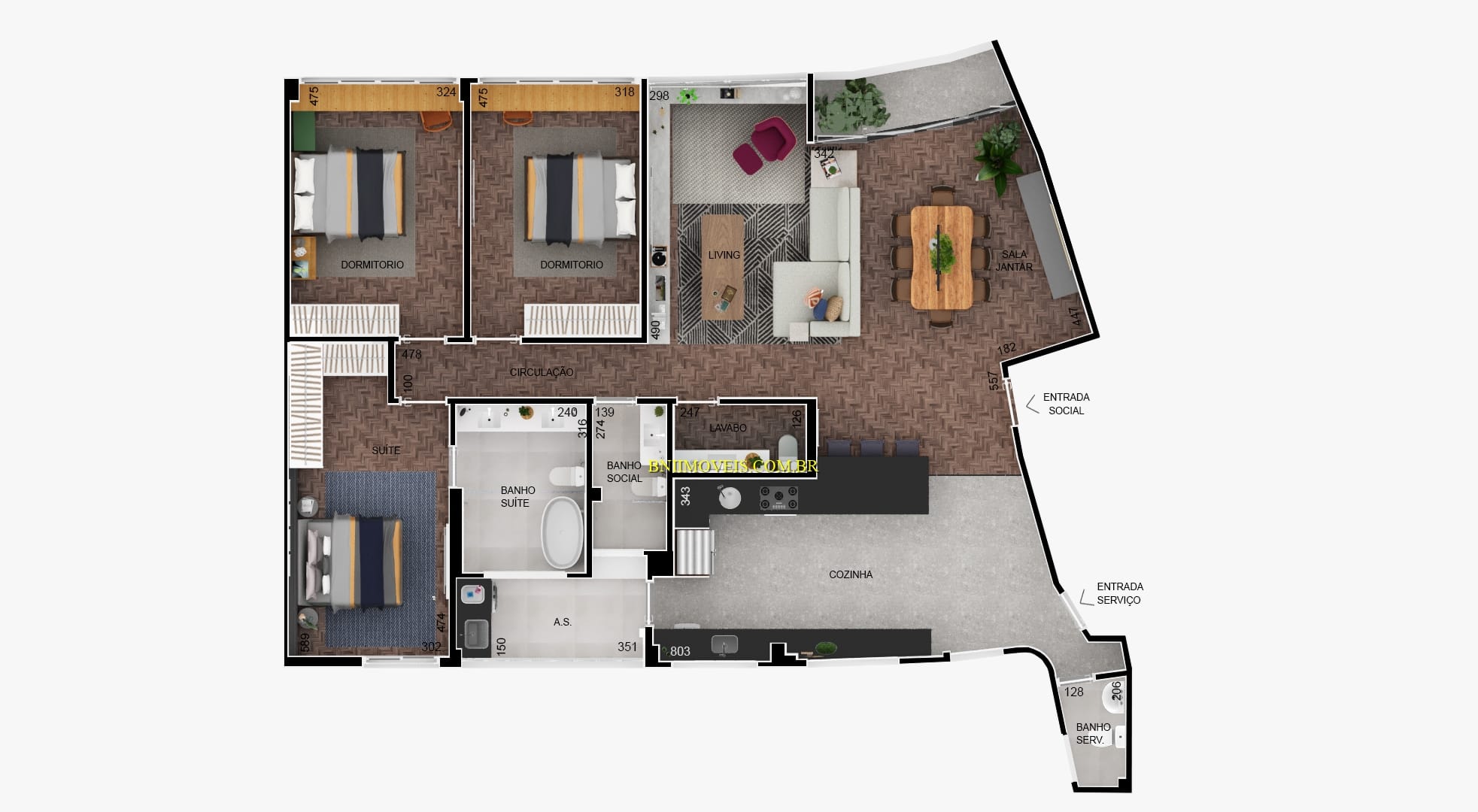 Apartamento, 3 quartos, 5000 m² - Foto 9