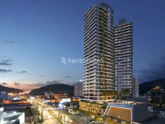Apartamento com 120m² 2 quartos e 3 banheiros, à venda, no bairro Praia Brava em Itajaí
