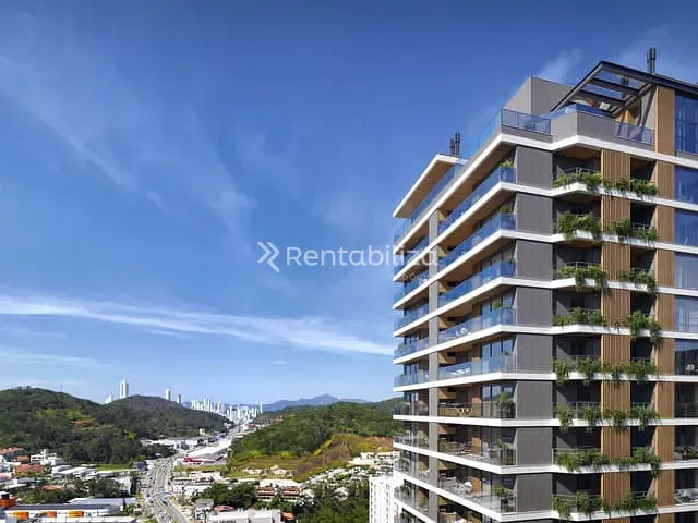 Apartamento com 120m² 2 quartos e 3 banheiros, à venda, no bairro Praia Brava em Itajaí