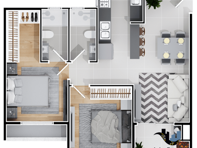 Foto do Apartamento - Apartamento à venda 1 Vaga, 62M², Nações, Balneário Camboriú - SC | Interpraias Imóveis