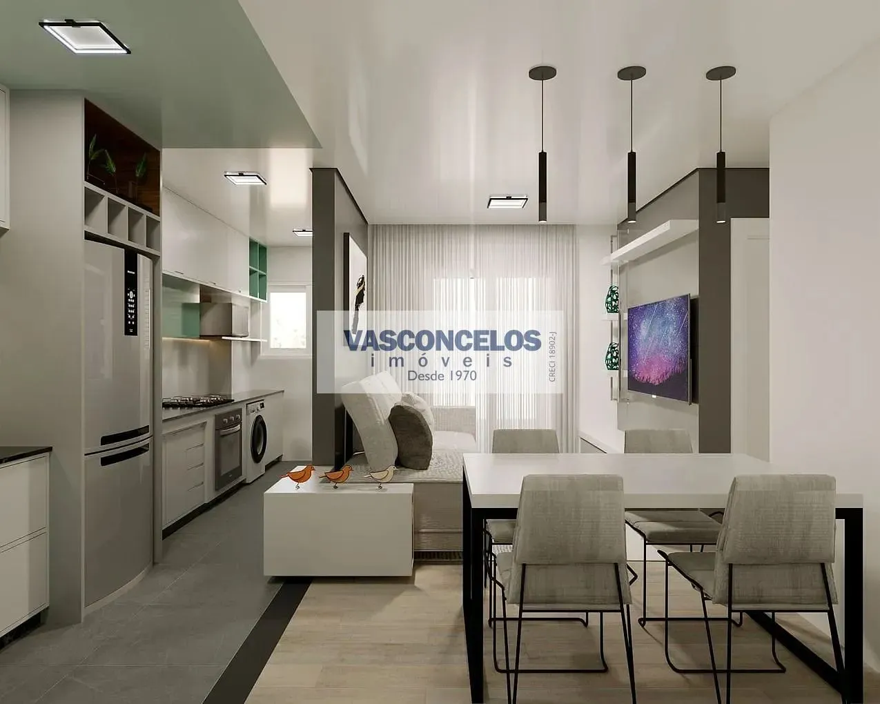 Apartamento, 2 quartos, 48 m² - Foto 2