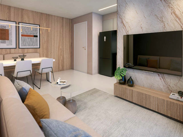 Foto do Apartamento - Apartamento à venda 2 Quartos 41.33M² Barra da Tijuca Rio de Janeiro - RJ | Living Parque Jardim Lírio | ADMIRATA