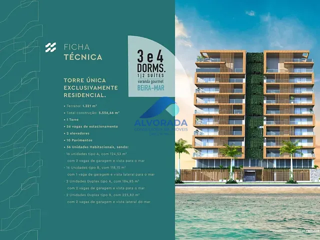 Apartamento com 129m² 3 quartos e 2 banheiros, à venda, no bairro Indaiá em Caraguatatuba