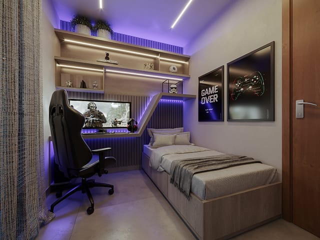 Apartamento com 64m² 2 quartos e 1 banheiro, à venda, no bairro Residencial Interlagos em Rio Verde