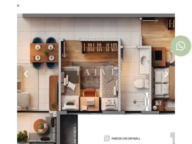 Apartamento 2 quartos e 2 banheiros, à venda, no bairro Gleba Fazenda Palhano em Londrina