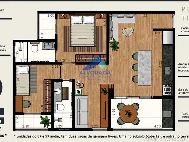 Apartamento 3 quartos e 1 banheiro, à venda, no bairro Palmeiras de São José em São José dos Campos