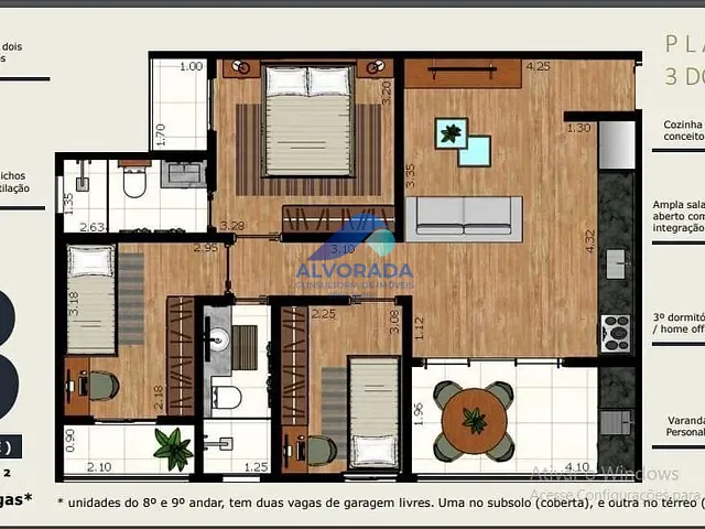 Apartamento 3 quartos e 1 banheiro, à venda, no bairro Palmeiras de São José em São José dos Campos