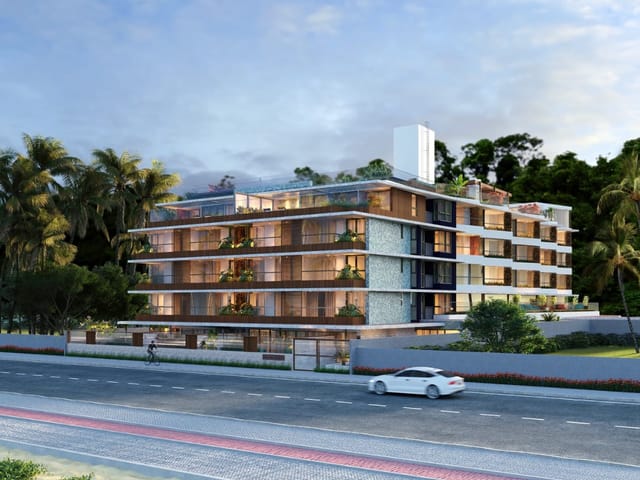 Apartamento com 61m² 2 quartos e 1 banheiro, à venda, no bairro Cabo Branco em João Pessoa