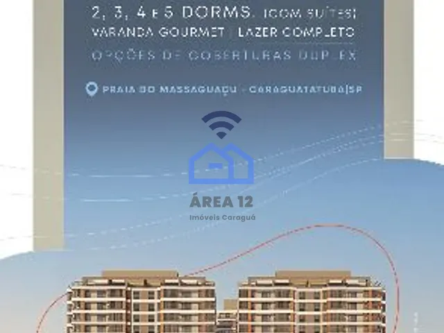 Apartamento 2 quartos e 2 banheiros, à venda, no bairro Balneário Copacabana em Caraguatatuba