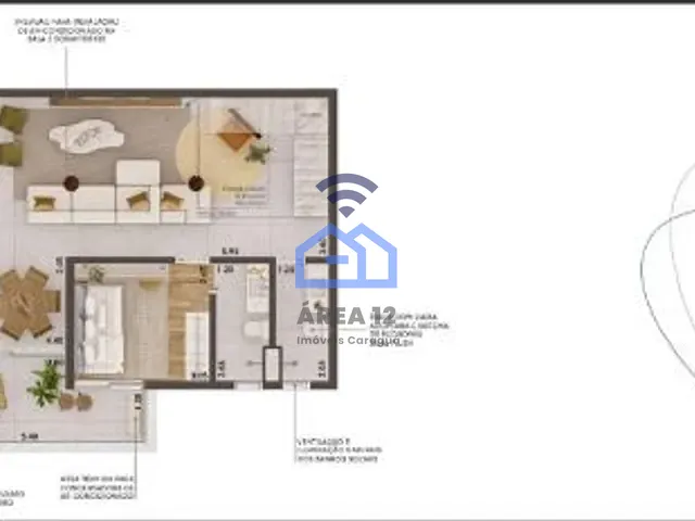 Apartamento 2 quartos e 2 banheiros, à venda, no bairro Balneário Copacabana em Caraguatatuba