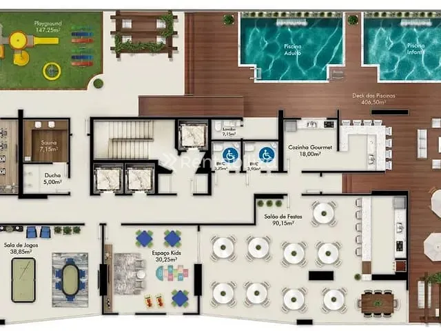Apartamento com 270m² 4 quartos e 5 banheiros, à venda, no bairro Castelo Branco em Itapema