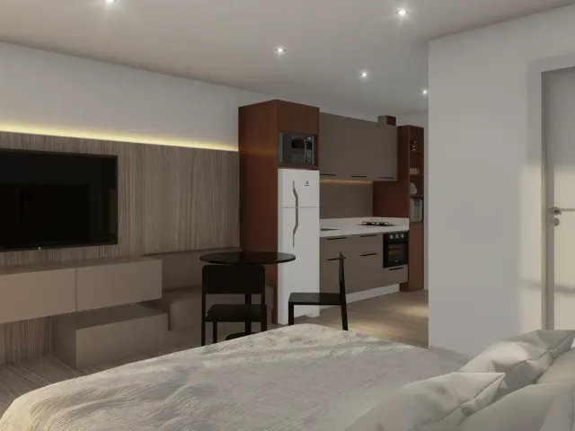 Studio 1 quarto e 1 banheiro, à venda, no bairro Cristo Rei em Curitiba