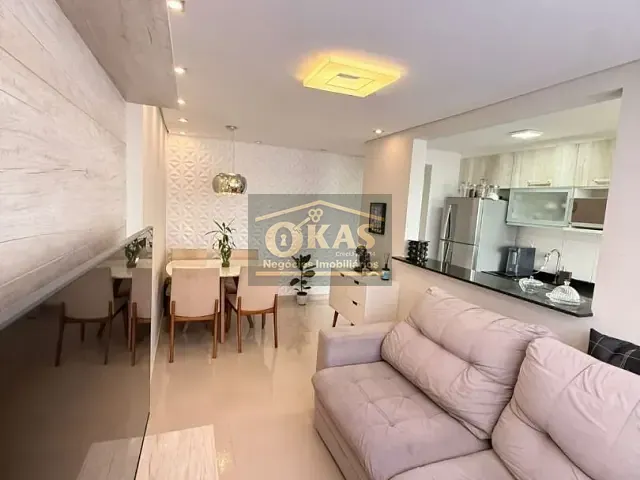 Apartamento 2 quartos e 1 banheiro, à venda, no bairro Vila Mogilar em Mogi das Cruzes