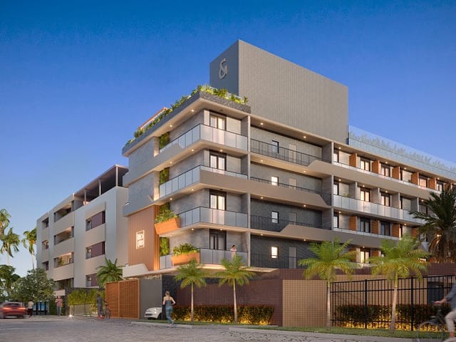 Flat com 23m² 1 quarto e 1 banheiro, à venda, no bairro Cabo Branco em João Pessoa