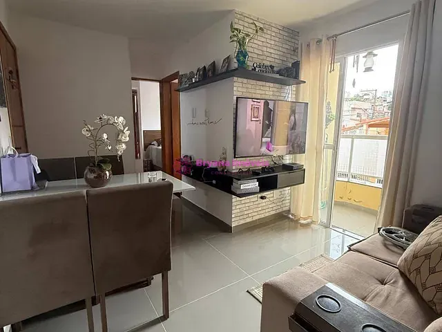 Apartamento com 48m² 2 quartos e 1 banheiro, à venda, no bairro Vila Palmares em Santo André