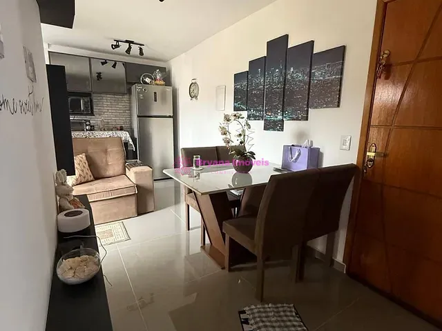 Apartamento com 48m² 2 quartos e 1 banheiro, à venda, no bairro Vila Palmares em Santo André