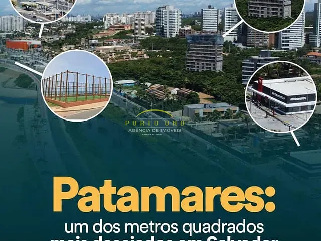 Apartamento com 55m² 2 quartos e 1 banheiro, à venda, no bairro Patamares em Salvador