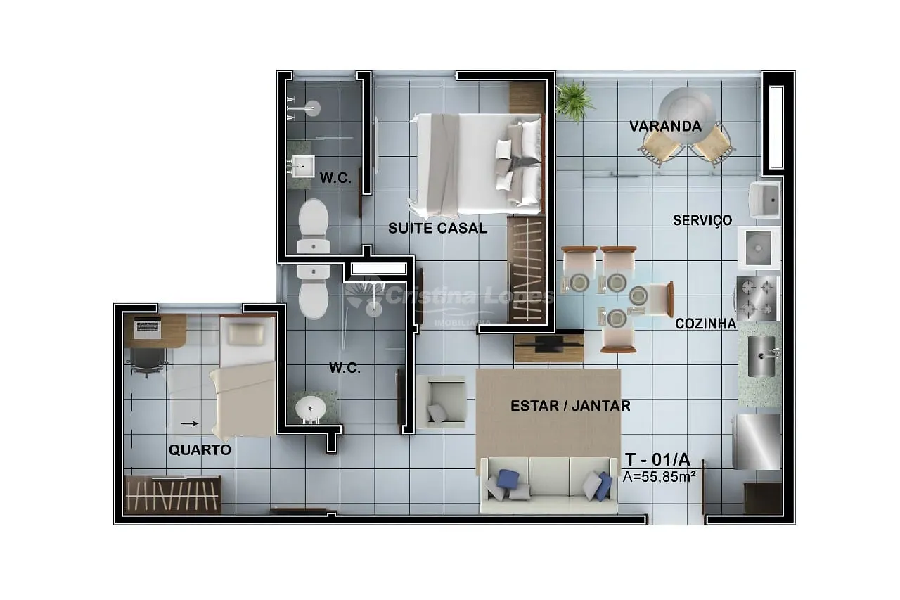 Apartamento, 2 quartos, 46 m² - Foto 4
