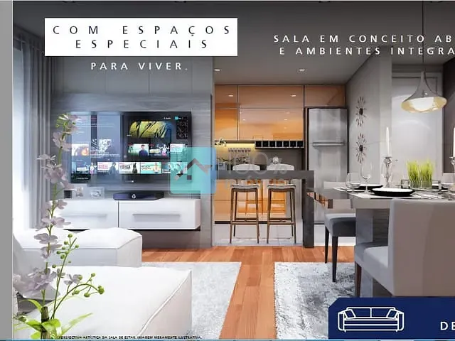 Apartamento com 66m² 2 quartos e 1 banheiro, à venda, no bairro Jardim Ismenia em São José dos Campos