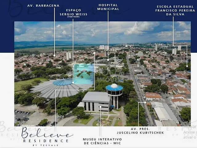 Apartamento com 66m² 2 quartos e 1 banheiro, à venda, no bairro Jardim Ismenia em São José dos Campos