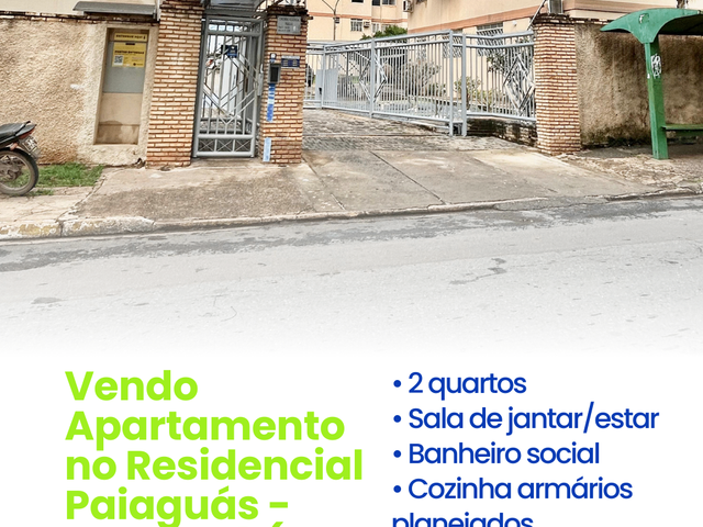 Apartamento com 55m² 2 quartos e 1 banheiro, à venda, no bairro Paiaguás em Cuiabá