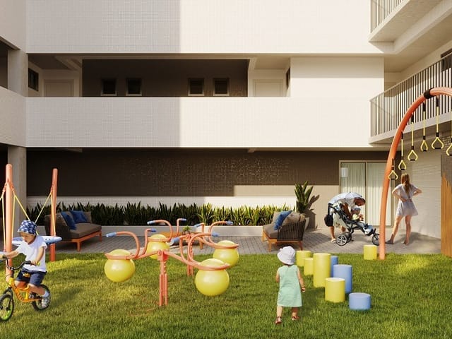 Apartamento com 56m² 2 quartos e 2 banheiros, à venda, no bairro Poço em Cabedelo