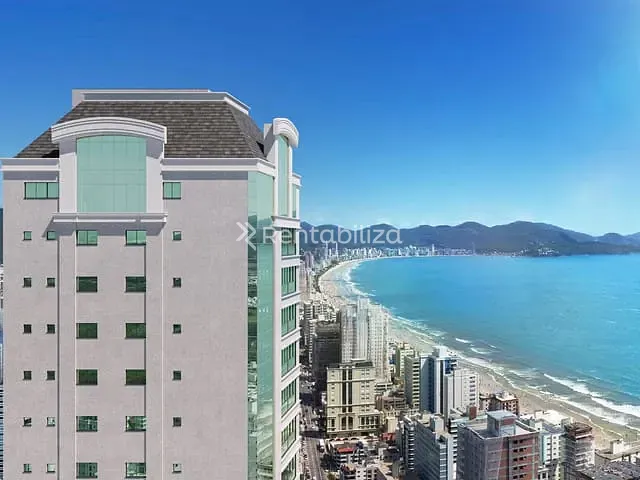 Apartamento com 390m² 4 quartos e 4 banheiros, à venda, no bairro Meia Praia em Itapema