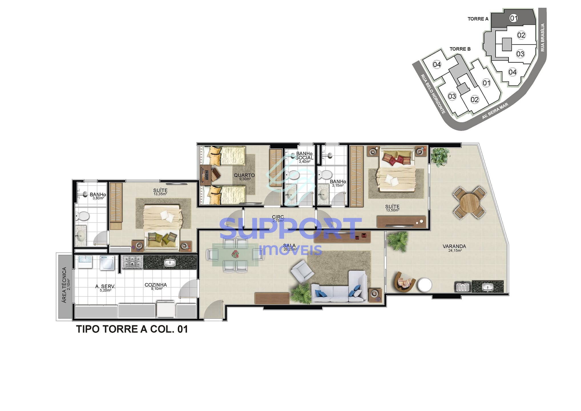 Apartamento, 3 quartos, 105 m² - Foto 19