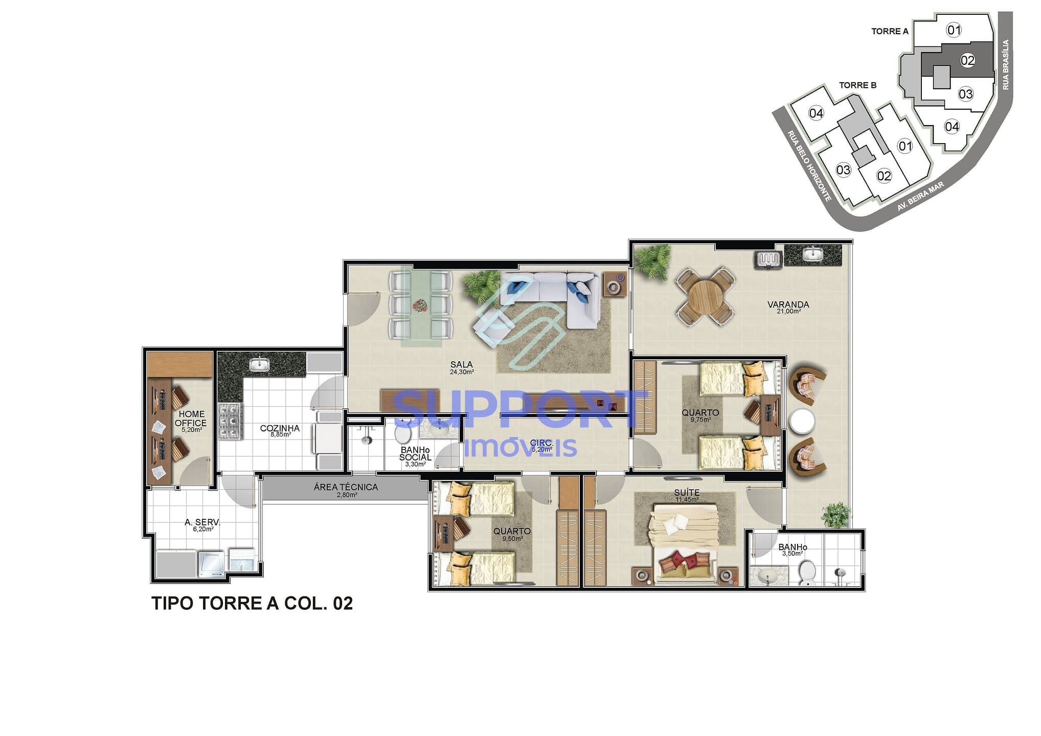 Apartamento, 3 quartos, 105 m² - Foto 20