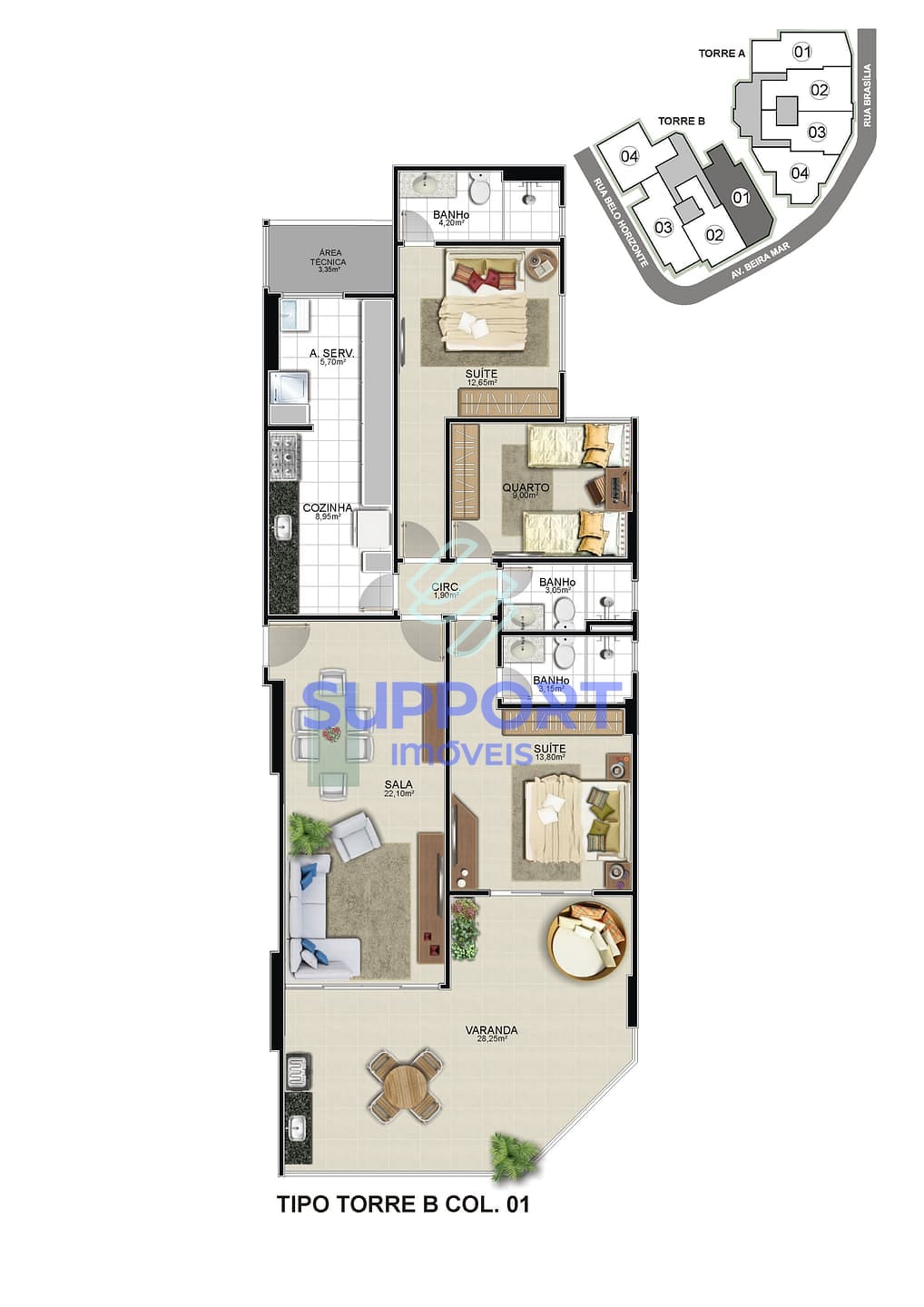 Apartamento, 3 quartos, 105 m² - Foto 23