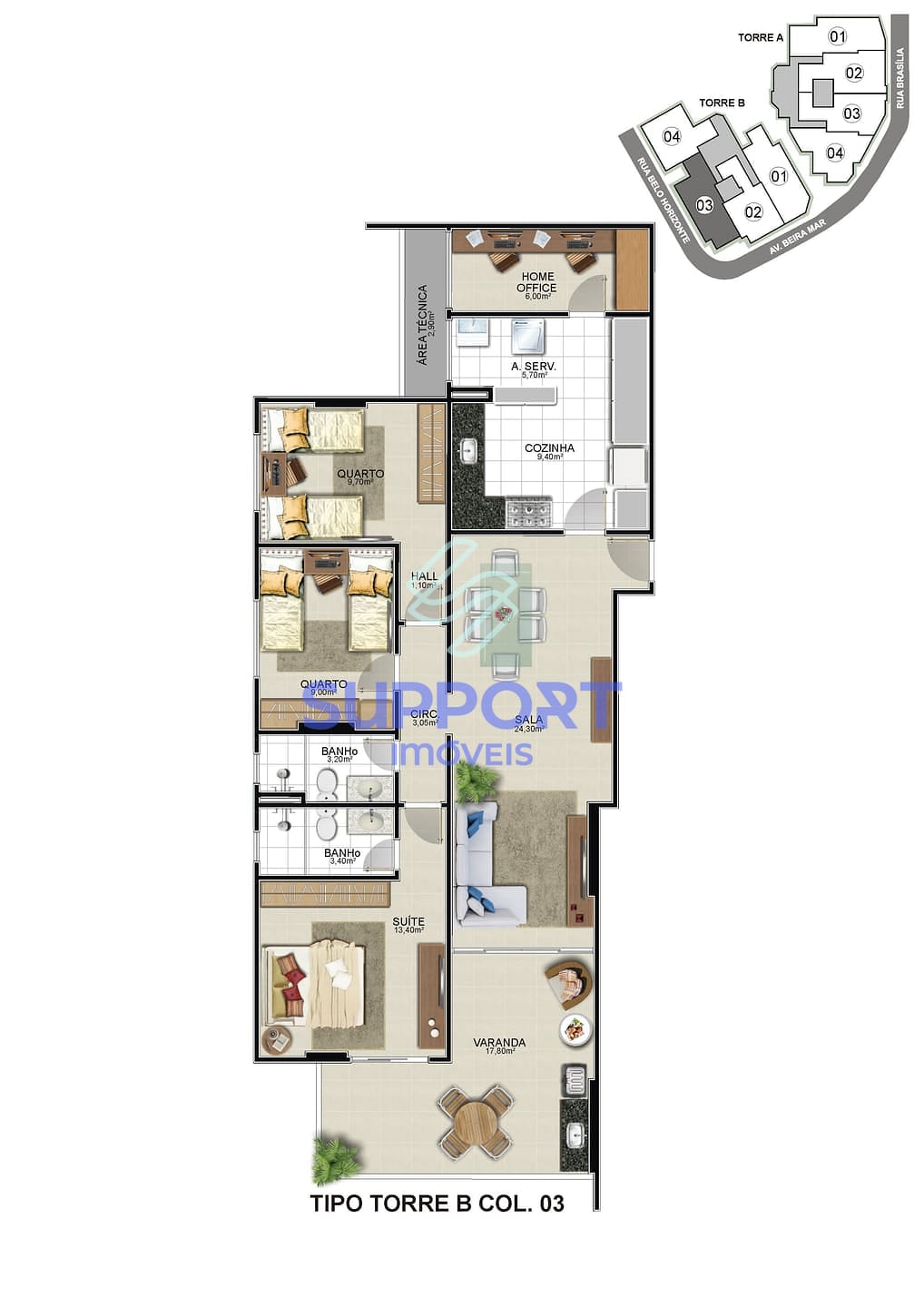 Apartamento, 3 quartos, 105 m² - Foto 25