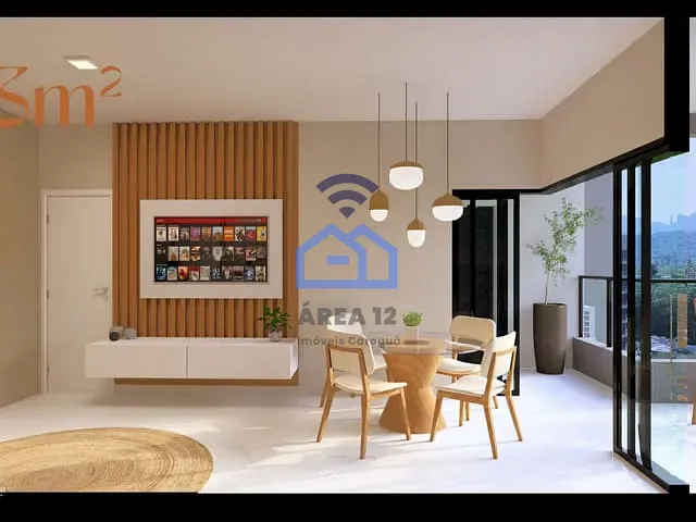 Apartamento com 44m² 1 quarto e 1 banheiro, à venda, no bairro Massaguaçu em Caraguatatuba