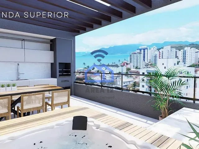 Apartamento com 99m² 2 quartos e 1 banheiro, à venda, no bairro Martim de Sá em Caraguatatuba