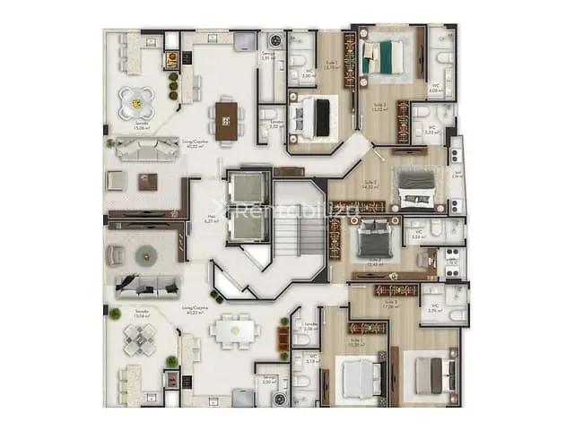 Apartamento 3 quartos e 1 banheiro, à venda, no bairro Centro em Itapema
