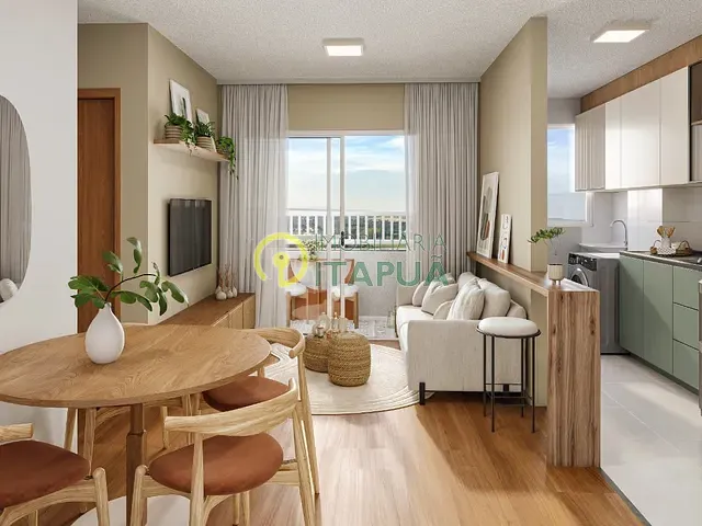 Apartamento 2 quartos e 1 banheiro, à venda, no bairro Cidade Industrial 2 em Londrina