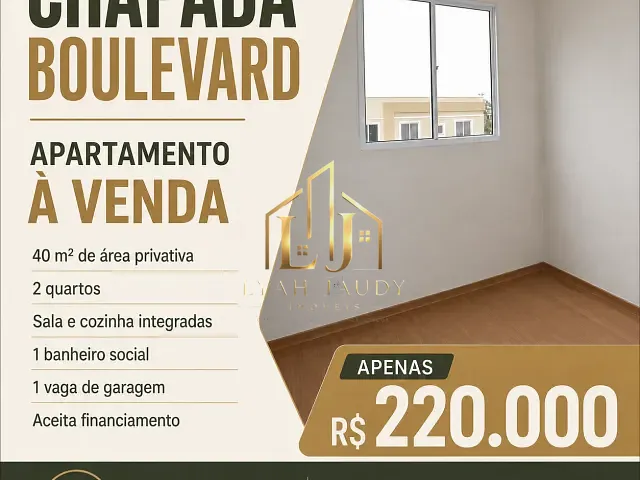 Apartamento com 52m² 2 quartos e 1 banheiro, à venda, no bairro Bela Marina em Cuiabá