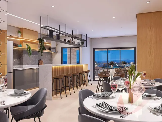 Apartamento 1 quarto e 1 banheiro, à venda, no bairro Flórida em Praia Grande