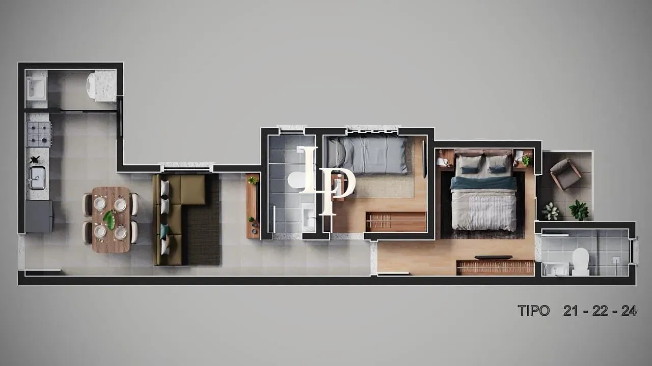 Apartamento, 2 quartos, 46 m² - Foto 9