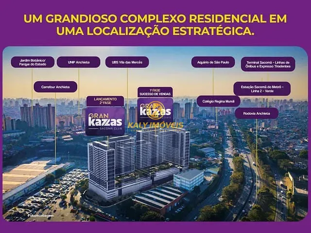 Apartamento 2 quartos e 2 banheiros, à venda, no bairro Vila Vermelha em São Paulo