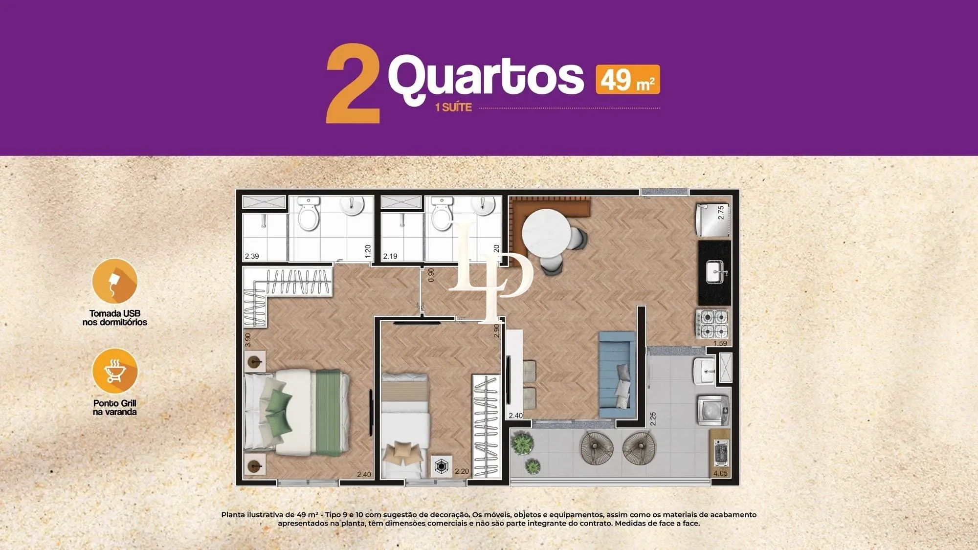 Apartamento, 2 quartos, 50 m² - Foto 42