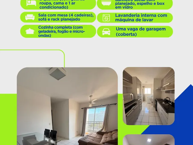 Apartamento 2 quartos e 1 banheiro, para alugar, no bairro Parque Residencial das Nações Indígenas em Cuiabá